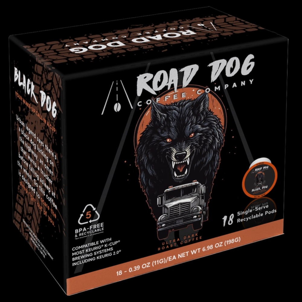 Black Dog "Rims", aka K-Cups. 18ct. Box